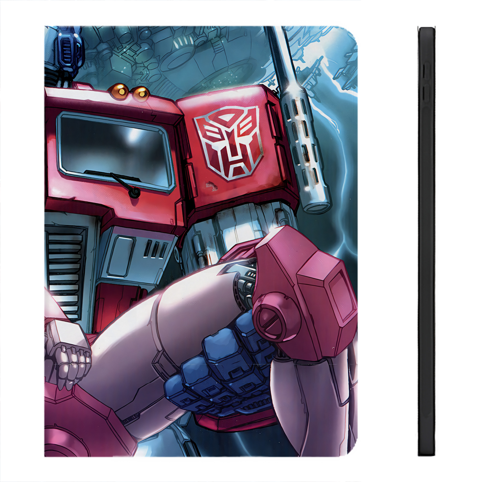 （画像用） Transformers トランスフォーマー IPadケース ペンホルダー付き ブックスタイルデザイン